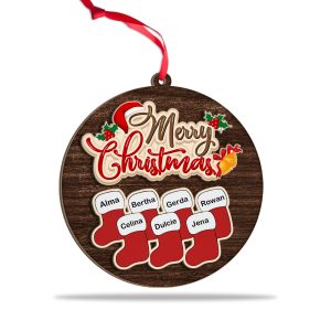 2 Layered Piece Wooden Ornament (VN)