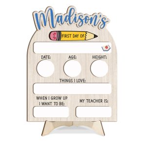 3 Layered Wooden Reusable School Sign (VN)