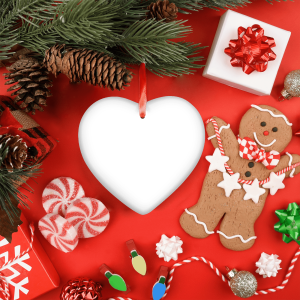 Heart Ornament Ceramic Heart Ornament